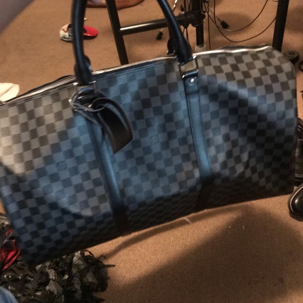 Designer duffle bag